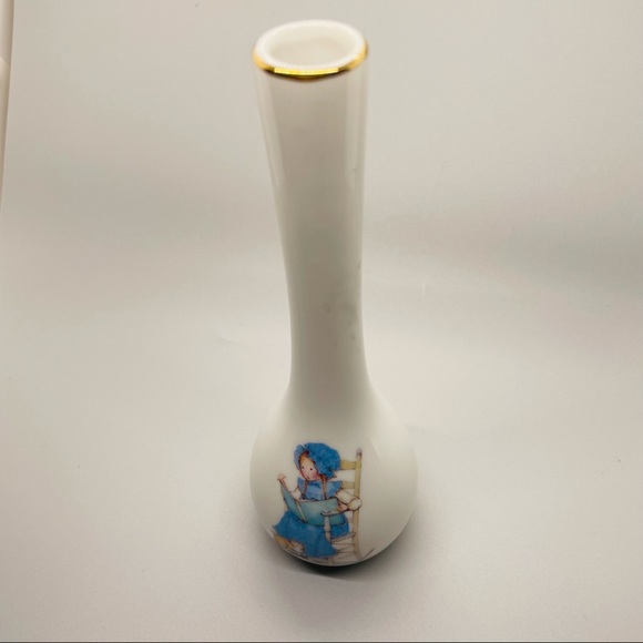 Vintage 1970s Holly Hobbie Glass Vase - Rare - Picture 4 of 6